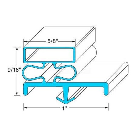 Allpoints Door Gasket 22-3/4" x 29-1/2" For Delfield, DELMCC605 74-1025